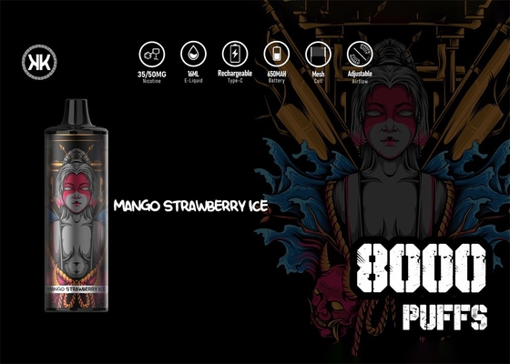 5% nicotine 8000 Rookwolken Navulbaar E Cigs met 17ml-Vloeistof binnen Maximum Energie