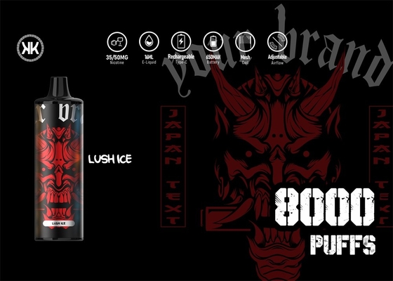 Van de de Pen17ml Navulbare Energie van EPOD Beschikbare Vape Maximum e-Sigaret 8000 de Sappige Smaak van de Rookwolken5% Nicotine