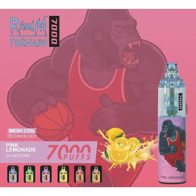 5% nicotine Zoute RANDM Tornado 7000 ROOKWOLKEN 30 Pen van Vape van het Soortenaroma de Beschikbare