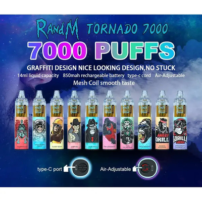 RGB Licht Rechargeble-de Nicotinezout van de Luchtstroomcontrole 14ml E Cig Vape 0/2/3/5%
