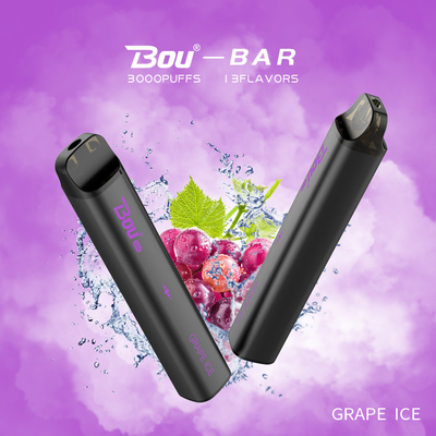 BOU-Sigaret van de de Verstuiver10ml e-vloeibare 1350mah Batterij van BARsmok de Beschikbare 3000 Rookwolken