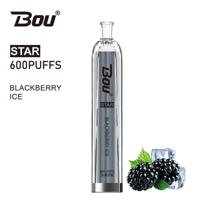 600 de Batterij van Vape BOU Star With 500mah van de Rookwolken2ml 2% Nicotine