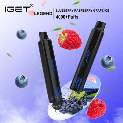 IGET LEGEND 20 Smaken 5% Nicotine Wegwerp Vape Pen 1350mAh 4000 Rookwolken