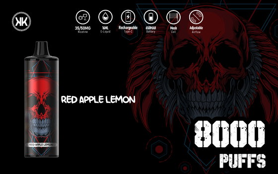 KK Energy 8000 Beschikbare Vape-uitrusting, 8000 Rookwolken 16ml Liquid Epod Energy Max