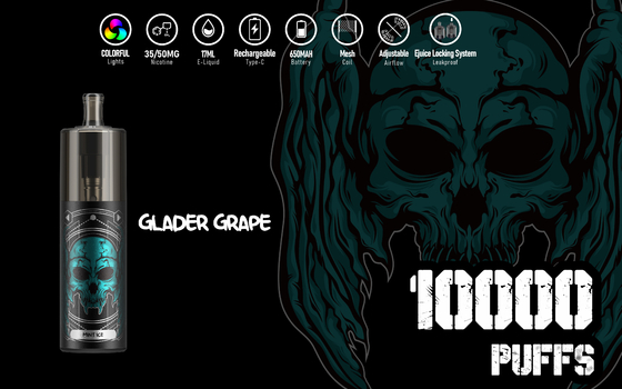 Super Grote 10000 Rookwolken Beschikbare Vape Kit, KK Energy 17ml Vloeibare Epod Vape