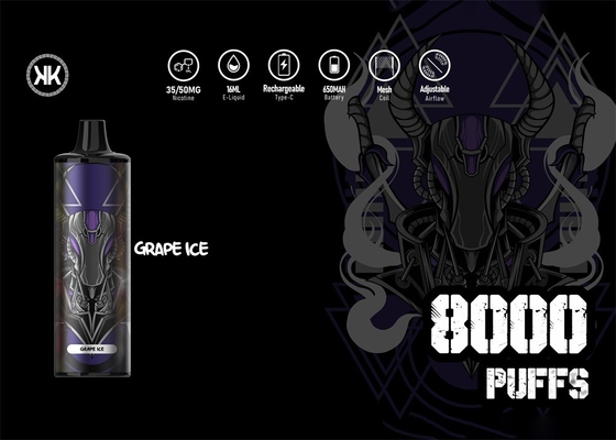 KK Epod Energy 8000 Wegwerp E Cig 650mah Navulbare 16ml Liquid Energy Max