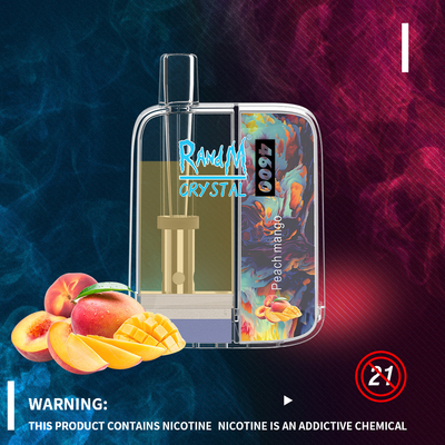 Hoge Manierstijl RandM Crystal Disposable 4600 Rookwolken Vapes met 12 Aroma's 10ml