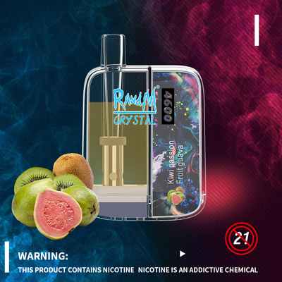 Hoge Manierstijl RandM Crystal Disposable 4600 Rookwolken Vapes met 12 Aroma's 10ml