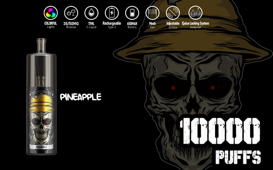 KK energie 10000 Rookwolken Beschikbare Vape, Navulbare 17ml Vloeibare Epod Vape