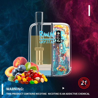 Kristal 4600 Rookwolkenpremie Vape Pen Disposable Nic Salt van 10ML RandM 12 Aroma's