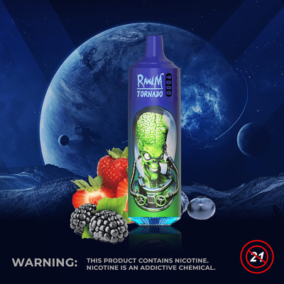 43 smaken Fumot RandM Tornado 5% Nicotine Wegwerp Vape Pen 850 mAh 9000 Puffs 18 ml Vloeistof