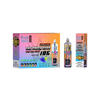 10000 Rookwolken de Tornado Beschikbare Vape RGB Lichte Rechargable van 20 ml-Pennenrandm van Vape van het Peulsysteem