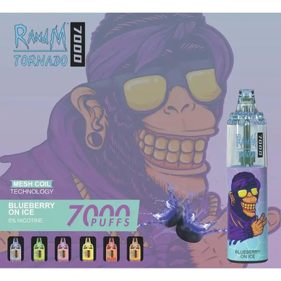 De in het groot Nicotine van randM Beschikbare 7000 Rookwolken 5% bevat 45 Aroma's Vape