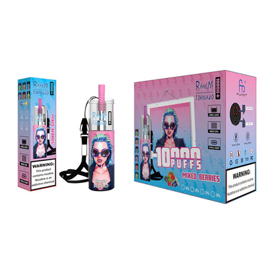 5% Nicotine 20 ml Vloeibare capaciteit Fruit Ice Juice Lekker 14 smaken Fumo Tornado 10000 puffs Plus Wegwerp Vape