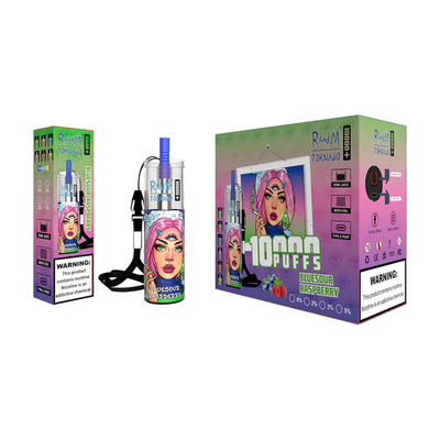 5% Nicotine 20 ml Vloeibare capaciteit Fruit Ice Juice Lekker 14 smaken Fumo Tornado 10000 puffs Plus Wegwerp Vape