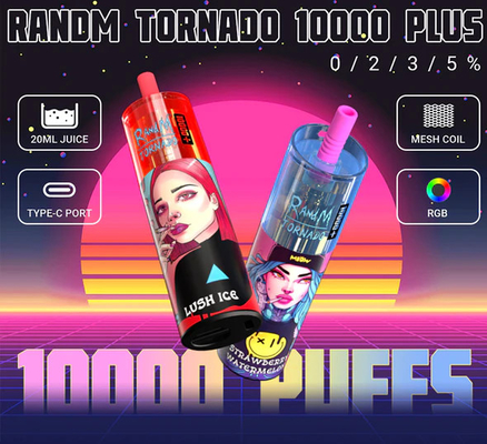 RandMtornado 10000 Rookwolken plus Beschikbare e-Peul 14 van het Sigarettenapparaat Aroma's
