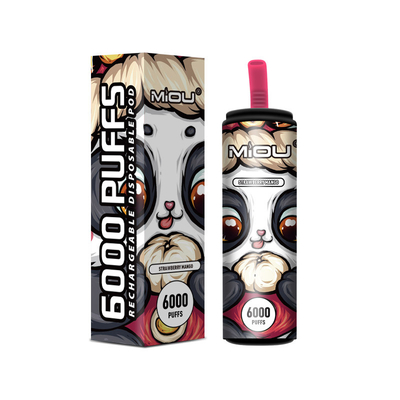 650ml beschikbare Vape Miou 6000 Rookwolken in Voorraad