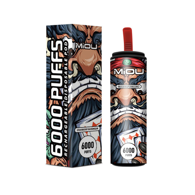 650ml beschikbare Vape Miou 6000 Rookwolken in Voorraad