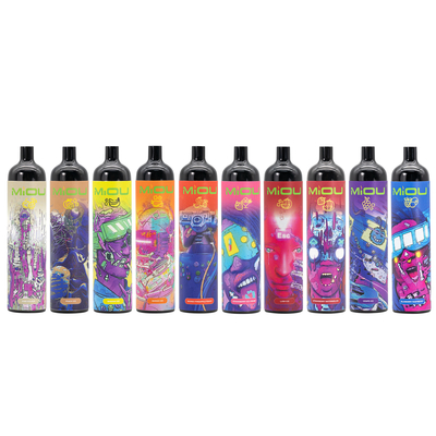 Disposabe e-Cigs Miou 9000 Beschikbare Rookwolken5% NIC 10 Aroma's
