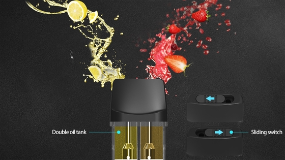 Groothandel Leeg Dual Flavour Vape Pen Type C Charger Port 280mAh Battery E-Cig Vaporizer