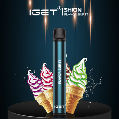 Het Beschikbare Vaping Apparaat van het kolaijs IGET SHION, 600 de Dampsigaretten van de Rookwolkendouane
