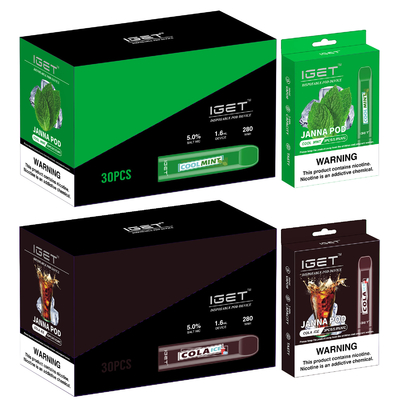 280mah Watermelom IGET Vape Beschikbare JANNA Vape Pen 450 Rookwolken