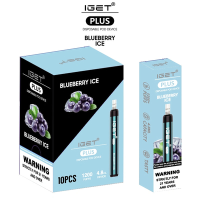 Beschikbare Minie Sigaret 1200 Rookwolken 4.8ml van 650mAh IGET Vape