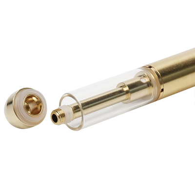 Metaal om Tank van het Uiteindecbd de Beschikbare Vape Pen Ceramic Coil Heating 0.5ml Glas