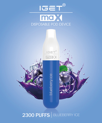 2300 Gekleurd Draagbaar van de Rookwolken8.0ml IGET Vape Beschikbare Peul