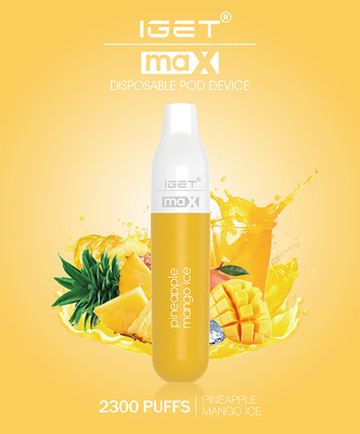 2300 Gekleurd Draagbaar van de Rookwolken8.0ml IGET Vape Beschikbare Peul