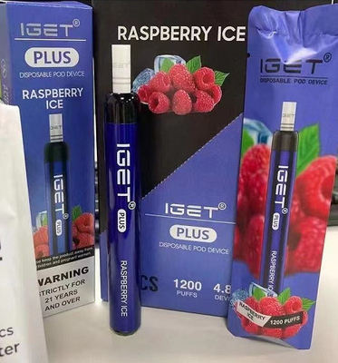 de ROOKWOLKEN van 4.8ml 1200 koelen Muntiget Vape Beschikbare 13 Kleuren