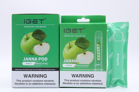 Beschikbare de Nicotinepeulen van het litchiijs IGET Vape 450 Rookwolken