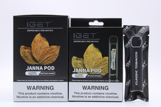 Beschikbare de Nicotinepeulen van het litchiijs IGET Vape 450 Rookwolken