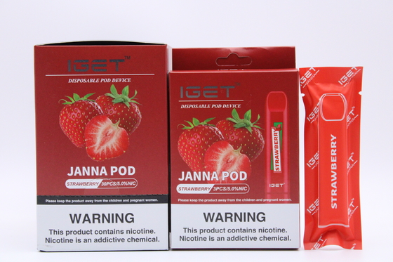 Beschikbare de Nicotinepeulen van het litchiijs IGET Vape 450 Rookwolken