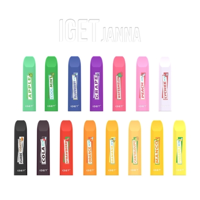 1.6ml 450 Rookwolken Beschikbare Vape Pen Pod Device IGET JANNA Disposable