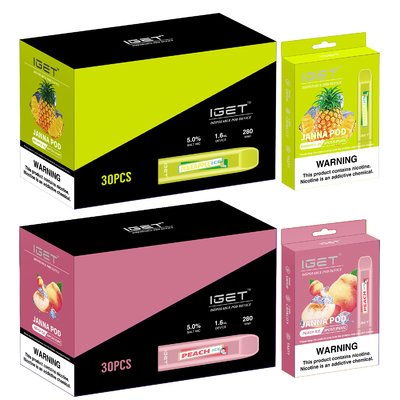 450 Rookwolken 1.6ml IGET Vape Beschikbare JANNA Electronic Cigarette