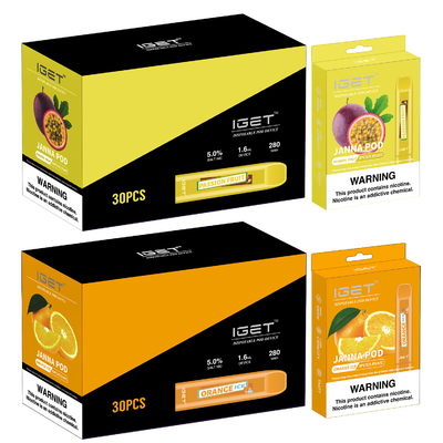 450 Rookwolken 1.6ml IGET Vape Beschikbare JANNA Electronic Cigarette