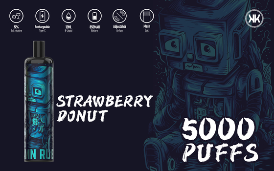 12 Doughnut van de de Sigarenaardbei van de aroma'sepod de Beschikbare Vape 5% Nicotine Elektronische