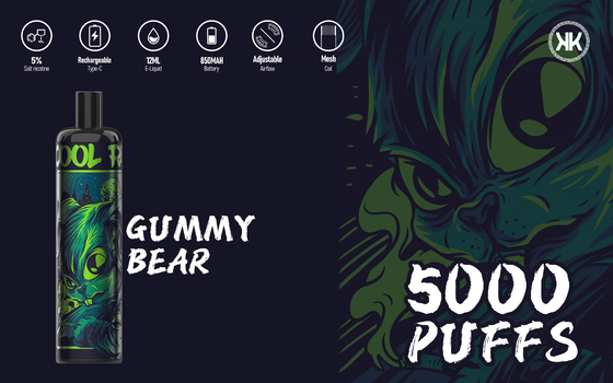 Beschikbare Vape 5000Puffs E de Sigaren Veelvoudige Aroma's van 850mAh EPOD