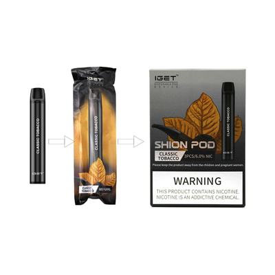 600 Rookwolken E Vloeibaar Nic Salt Disposable Vape Pen IGET SHION allen in