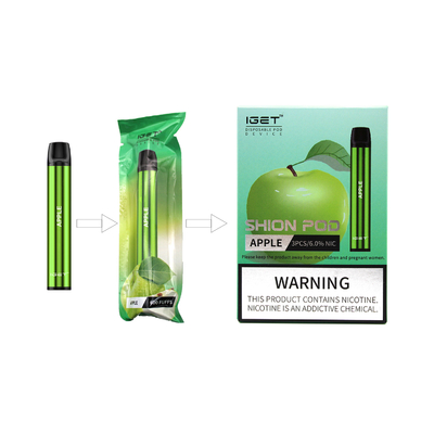 600 Rookwolken E Vloeibaar Nic Salt Disposable Vape Pen IGET SHION allen in