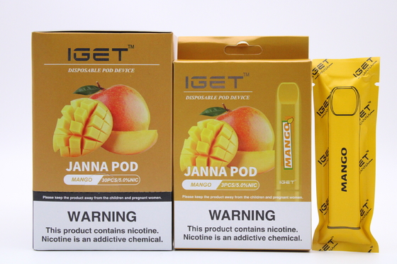 Originele IGET JANNA Vape Pen 450 Rookwolkeniget E Vloeibare Elektronische Sigaret