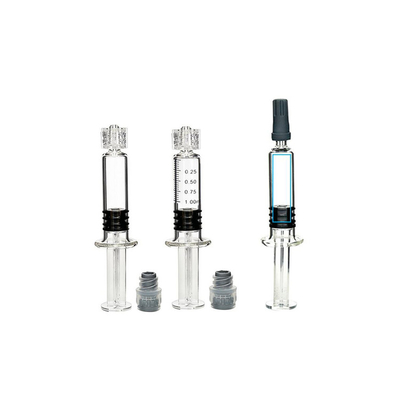 De Spuit van het de Olieglas van CBD THC DELTA8, het Slotspuit 1ml van IPlayecigs Luer