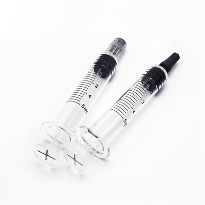 1/6 Spuit van het de Olieglas van Cbd van het Scharinstrument, 1ml Vooraf gevulde Luer-Slotspuiten
