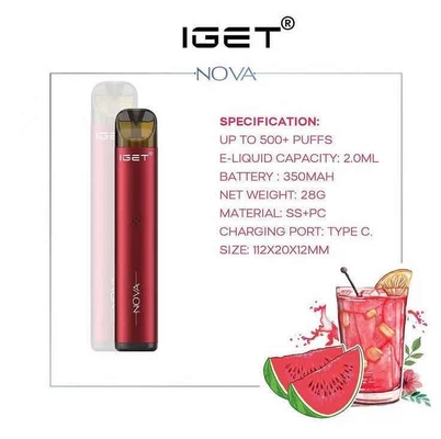 Originele Nova 3 de Aanzet Kit In Stock van IGET Vape IGET van Vape van de Soorten6% Nicotine