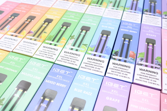 Originele IGET XXL 1800 puft de Beschikbare 950mAh-Uitrusting van de Peulapparaten van Batterij Elektronische Sigaretten