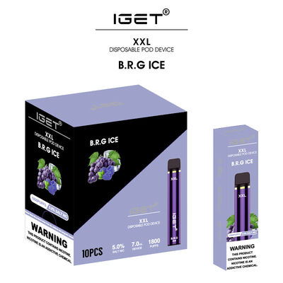 De in het groot Originele Sigaret Iget XXL 1800 van Iget E puft 30 Aroma's7ml 5% Nicotine