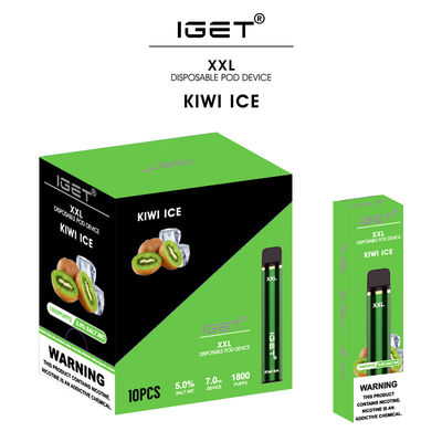 De in het groot Originele Sigaret Iget XXL 1800 van Iget E puft 30 Aroma's7ml 5% Nicotine