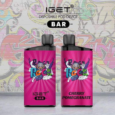 100% originele IGET-Sigaretiget BAR 3500 rookwolken Beschikbare Nicotine Vape