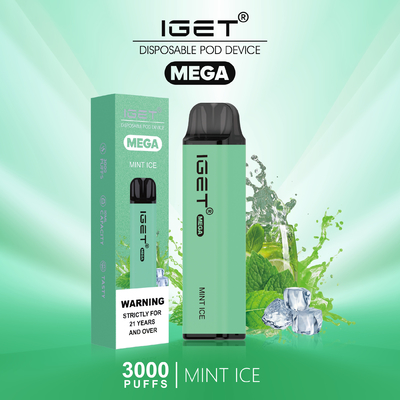 24 van het het fruitijs van aroma'siget MEGA beschikbare vapepen met inbegrip van nicotine voor 5%